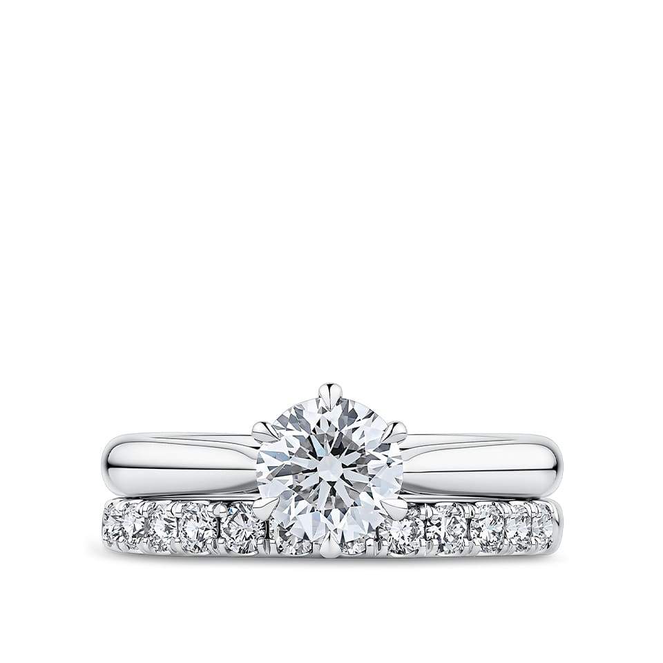 0.52 Carat Diamond Pave Wedding Band in 18ct White Gold