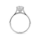 Round Brilliant Cut Diamond Engagement Ring in 18ct White Gold