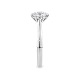 Round Brilliant Cut Diamond Engagement Ring in 18ct White Gold