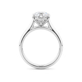 Round Brilliant Cut Diamond Engagement Ring in 18ct White Gold