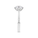 Round Brilliant Cut Diamond Engagement Ring in 18ct White Gold