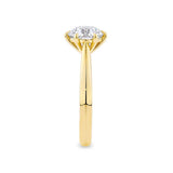 Round Brilliant Cut Diamond Engagement Ring in 18ct Yellow Gold