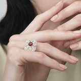 2.77 Carat Ruby and Diamond Ring in 18ct White Gold