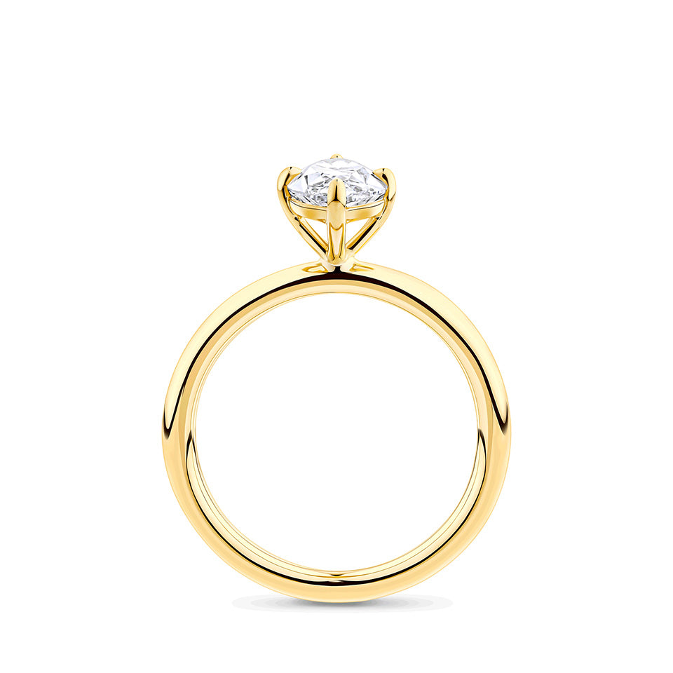 1.50 Carat Marquise Cut Solitaire Engagement Ring in 18ct Yellow Gold