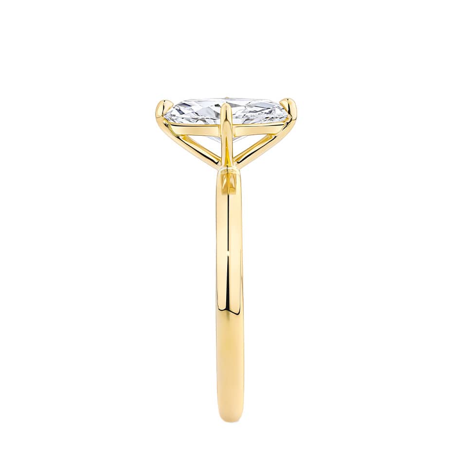 1.50 Carat Marquise Cut Solitaire Engagement Ring in 18ct Yellow Gold