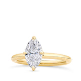 1.50 Carat Marquise Cut Solitaire Engagement Ring in 18ct Yellow Gold
