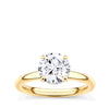 2.00 Carat Round Brilliant Cut Solitaire Engagement Ring in 18ct Yellow Gold
