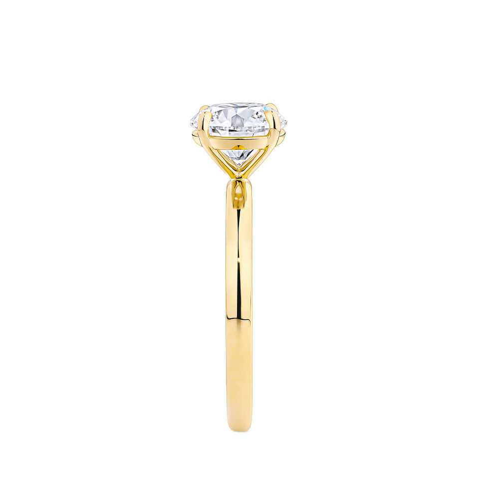 2.00 Carat Round Brilliant Cut Solitaire Engagement Ring in 18ct Yellow Gold