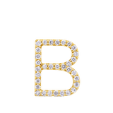 Initial Diamond Pendant in 18ct Yellow Gold