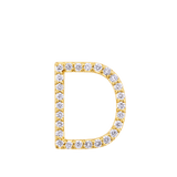 Initial Diamond Pendant in 18ct Yellow Gold