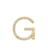 Initial Diamond Pendant in 18ct Yellow Gold