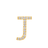 Initial Diamond Pendant in 18ct Yellow Gold
