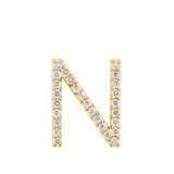 Initial Diamond Pendant in 18ct Yellow Gold