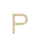 Initial Diamond Pendant in 18ct Yellow Gold