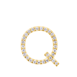 Initial Diamond Pendant in 18ct Yellow Gold