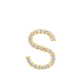 Initial Diamond Pendant in 18ct Yellow Gold