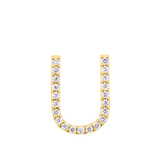 Initial Diamond Pendant in 18ct Yellow Gold