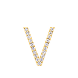 Initial Diamond Pendant in 18ct Yellow Gold