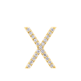 Initial Diamond Pendant in 18ct Yellow Gold
