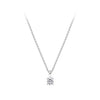 0.15 Carat Diamond Solitaire Pendant in 18ct White Gold