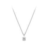 0.15 Carat Diamond Solitaire Pendant in 18ct White Gold