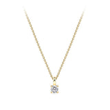 0.15 Carat Diamond Solitaire Pendant in 18ct Yellow Gold
