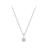 0.25 Carat Diamond Solitaire Pendant in 18ct White Gold