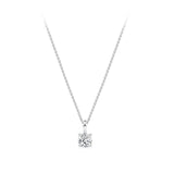 0.50 Carat Diamond Solitaire Pendant in 18ct White Gold