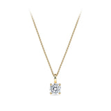 1.00 Carat Diamond Solitaire Pendant in 18ct Yellow Gold