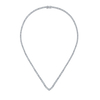 11.00 Carat Diamond Vee Tennis Necklace in 18ct White Gold