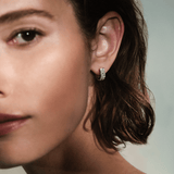 0.50 Carat Diamond Huggie Hoop Earrings in 18ct White Gold