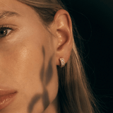 Quintessential 0.50 Carat Diamond Hoop Earrings in 18ct Rose Gold