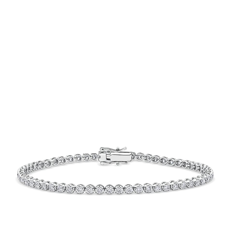 2.00 Carat Diamond Tennis Bracelet in 18ct White Gold