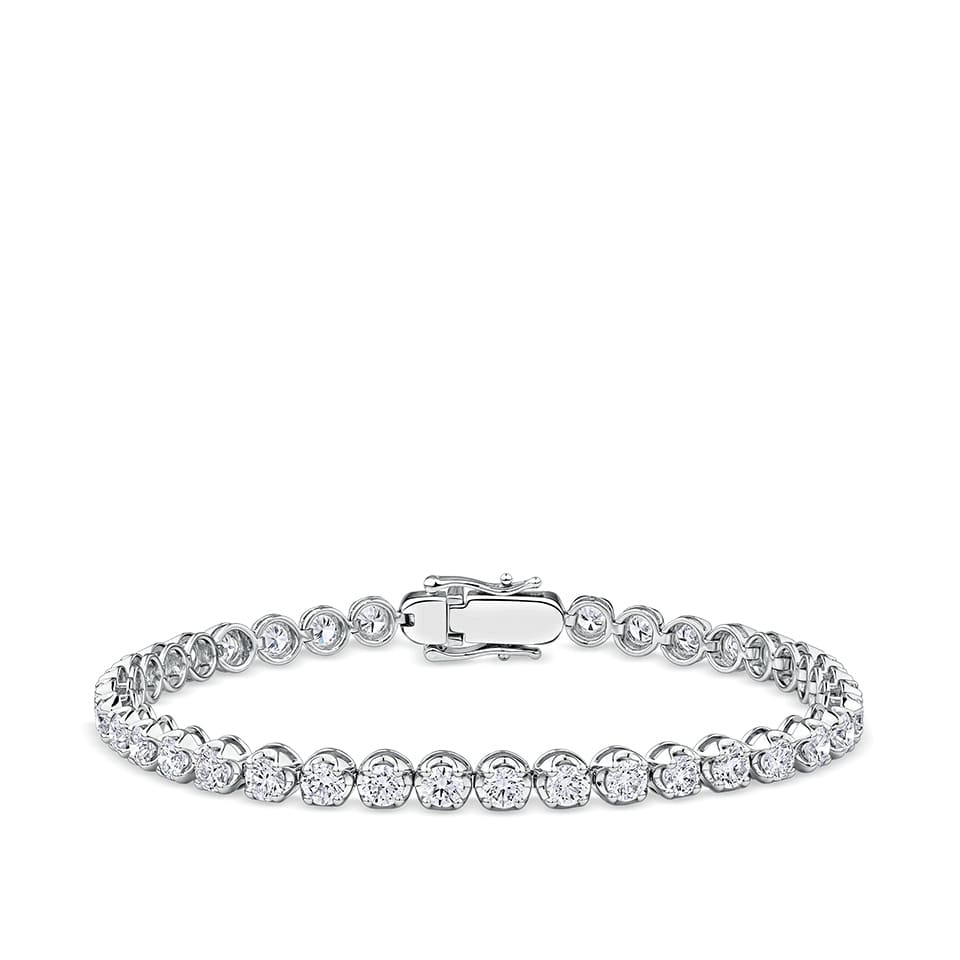6.00 Carat Diamond Tennis Bracelet in 18ct White Gold