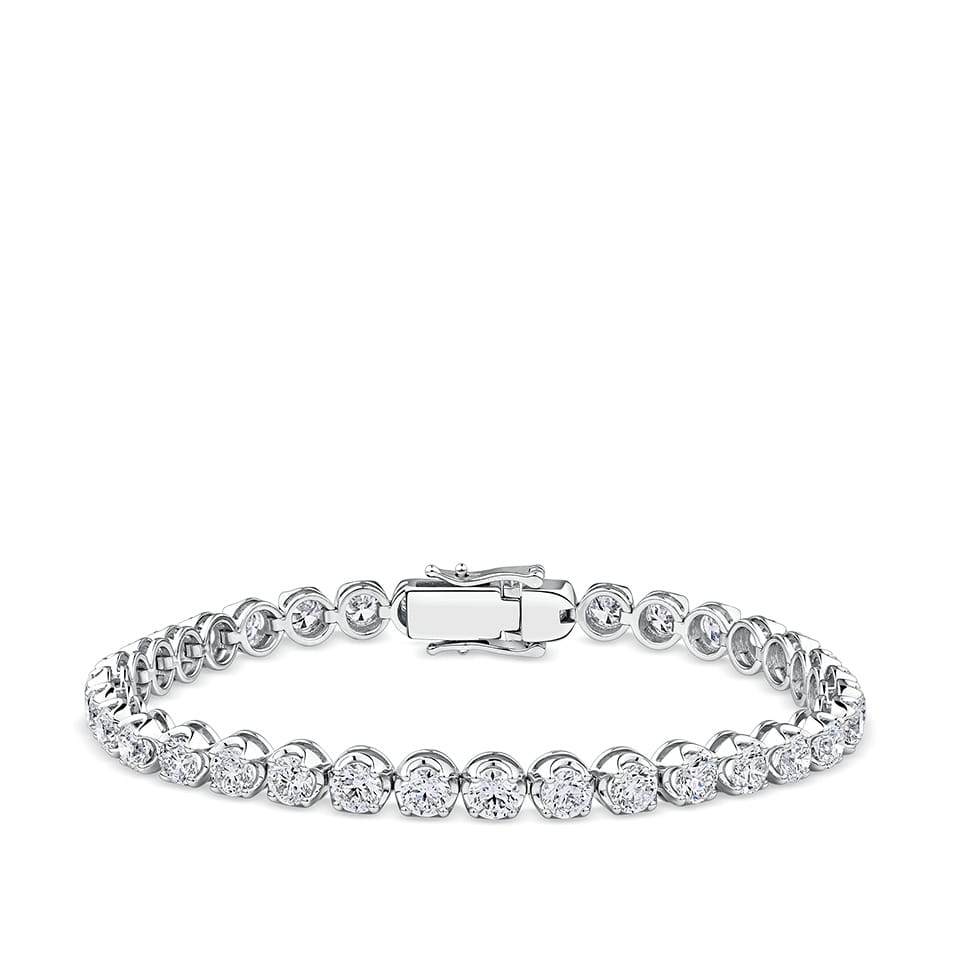 9.00 Carat Diamond Tennis Bracelet in 18ct White Gold
