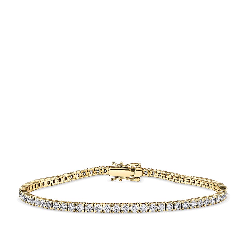 3.00 Carat Diamond Tennis Bracelet in 18ct Yellow Gold