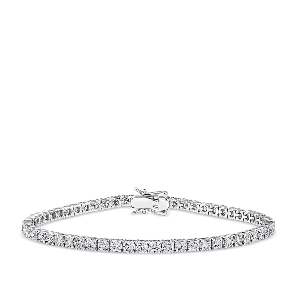 5.00 Carat Diamond Tennis Bracelet in 18ct White Gold