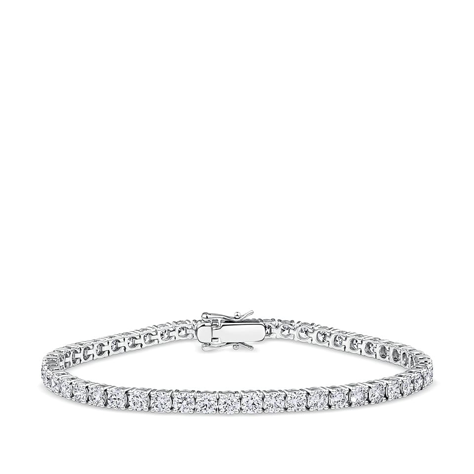 7.00 Carat Diamond Tennis Bracelet in 18ct White Gold