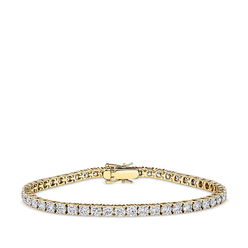 7.00 Carat Diamond Tennis Bracelet in 18ct Yellow Gold