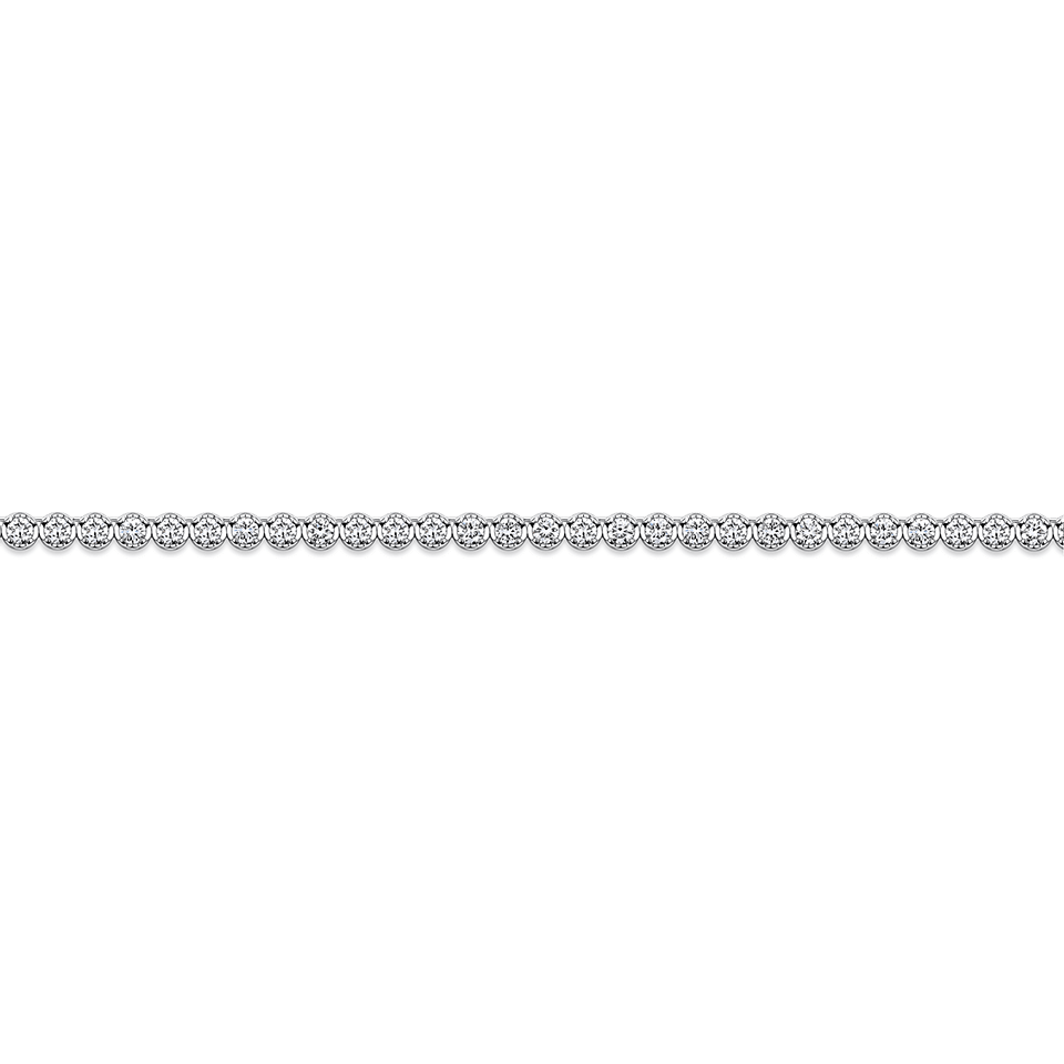 6.00 Carat Diamond Tennis Necklace in 18ct White Gold