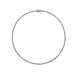 9.00 Carat Diamond Tennis Necklace in 18ct White Gold