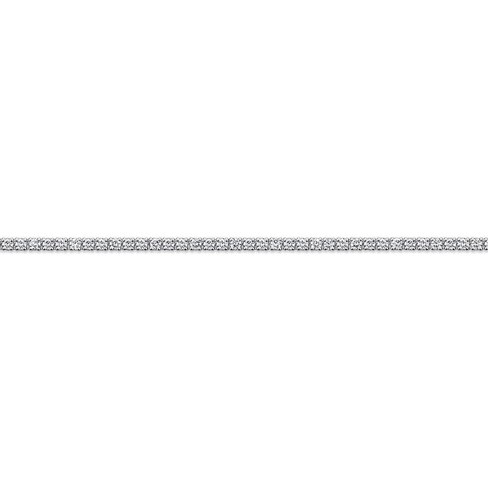 6.00 Carat Diamond Tennis Necklace in 18ct White Gold