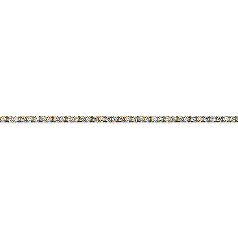 6.00 Carat Diamond Tennis Necklace in 18ct Yellow Gold
