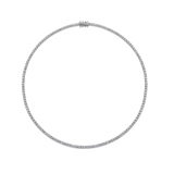 9.00 Carat Diamond Tennis Necklace in 18ct White Gold