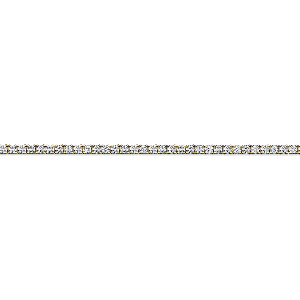 9.00 Carat Diamond Tennis Necklace in 18ct Yellow Gold