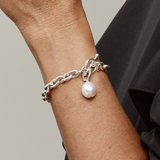 Baroque South Sea Pearl Bracelet in Silver