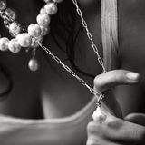 Baroque South Sea Pearl Necklace in Silver