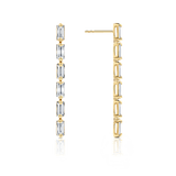 0.95 Carat Diamond Drop Earrings in 18ct Yellow Gold