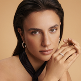 0.75 Carat Diamond Vera Huggie Earrings in 14ct Yellow Gold