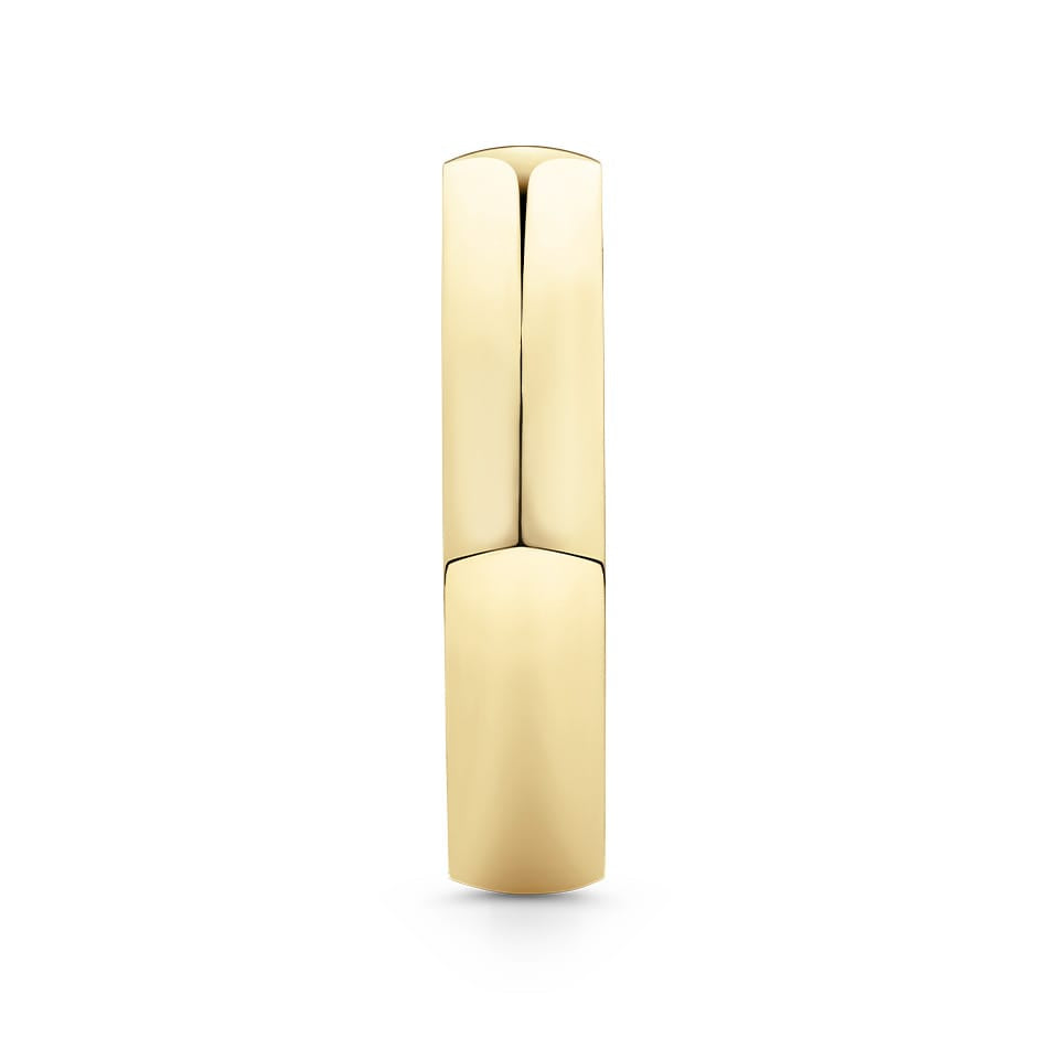 High Dome Solid Wedding Band in 18ct Yellow Gold